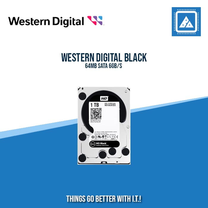 WESTERN DIGITAL 1.0TB CAVIAR BLACK 64MB SATA 6GB/S WESTERN DIGITAL 1.0TB CAVIAR BLACK 64MB SATA 6GB/S